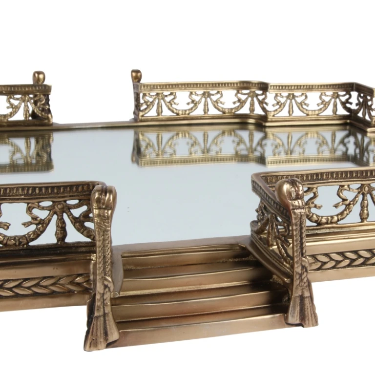 Dienblad messing goud - 71 x 50 cm