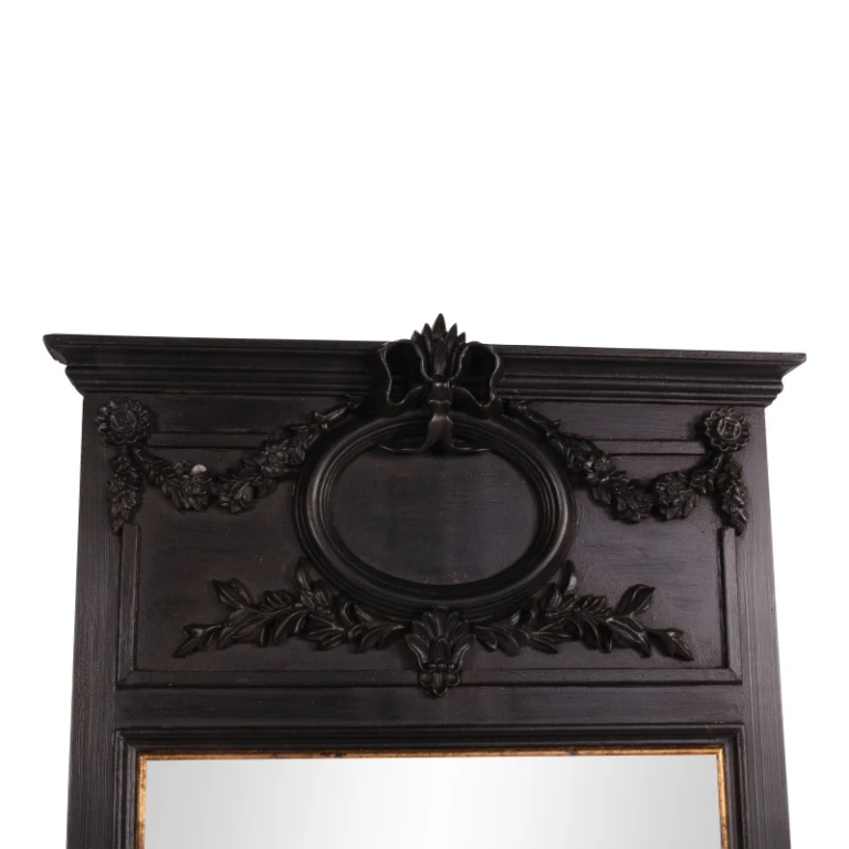 Wandspiegel - zwart - 102 x 64 cm - 1 stuk