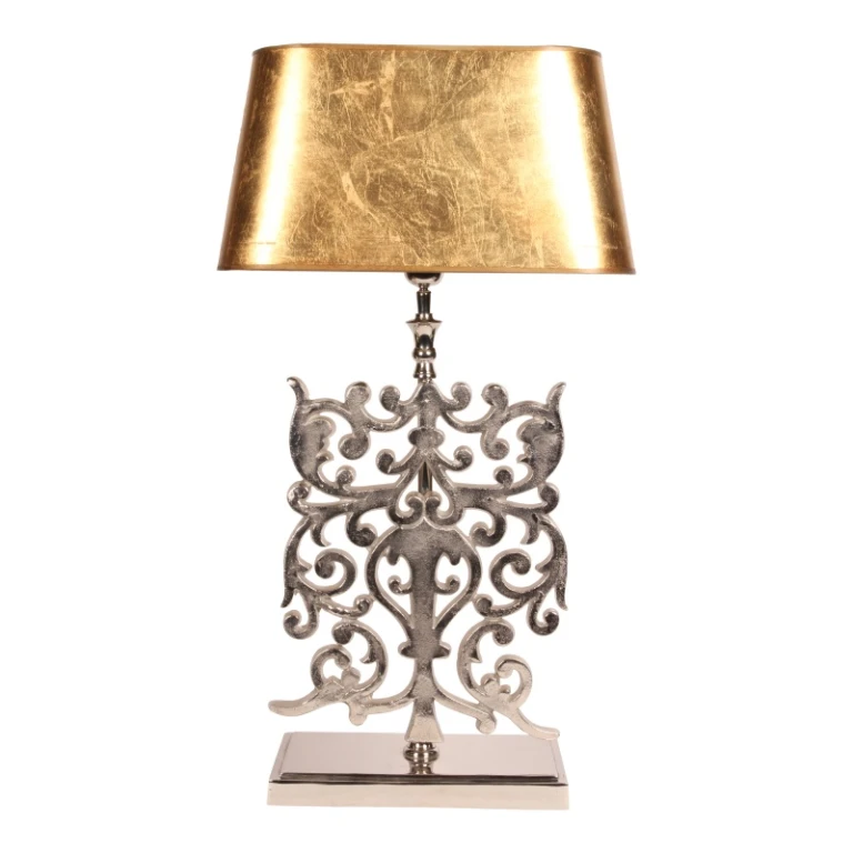 Tafellamp - zilver - aluminium - 83 cm - 1 stuk