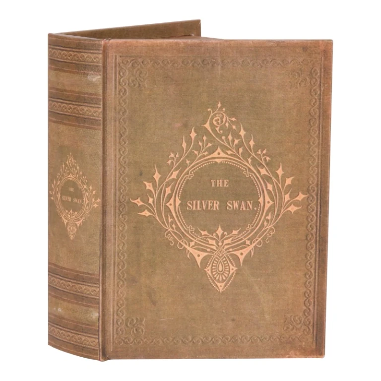 Opbergdoos boek - 20 cm - groen - kunstleer