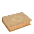 Opbergdoos boekvormig - 23 cm - groen - kunstleer