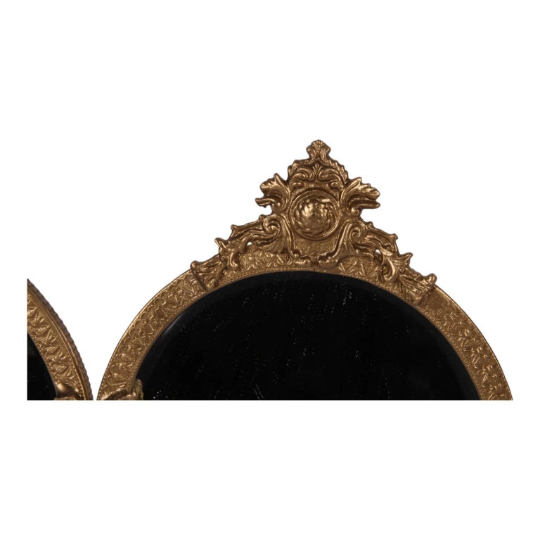 Ronde spiegel - koperkleurig - 27,5 cm - 1 stuk