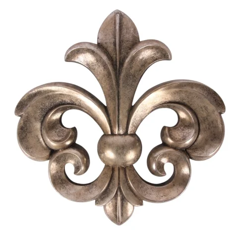 Wandornament - zilver - 46,5 cm - kunsthars