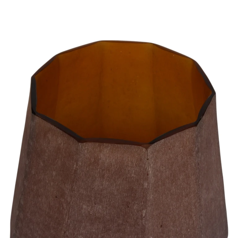 Vaas Diamond - 29 cm - amber - glas