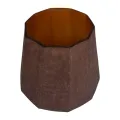 Vaas Diamond - 29 cm - amber - glas