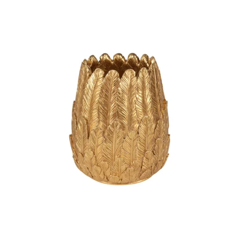 Vaas Veren - 15 cm - goud - kunsthars