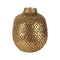 Vaas Schubben - 19 cm - goud - kunsthars