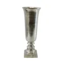 Vaas - 49 cm - zilver - aluminium