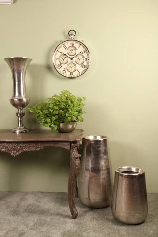 Dutch Style Bloempot 69 cm - Zilver - Aluminium