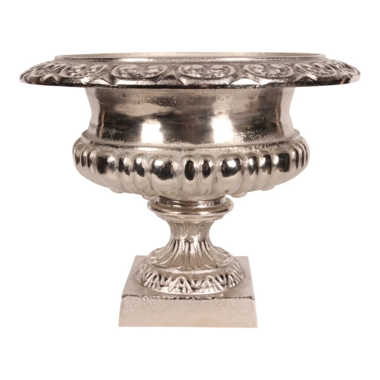Dutch Style Bloempot Urn - 45 cm - Zilver - Aluminium