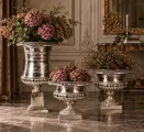 Dutch Style Bloempot Urn - 48 cm - Zilver - Aluminium