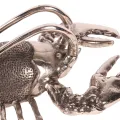Flessenhouder kreeft - zilver - aluminium - 41 cm - 1 stuk