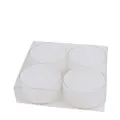 Waxinelichtjes - wit - set van 4