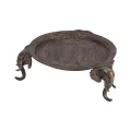 Sierschaal Olifant - antiek goud - aluminium - 33 cm
