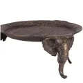 Sierschaal Olifant - antiek goud - aluminium - 33 cm
