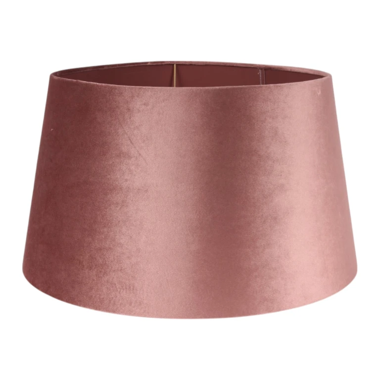 Lampenkap Rond - 50 cm - Roze - Stof