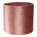 Lampenkap cilinder - 15 cm - roze - stof