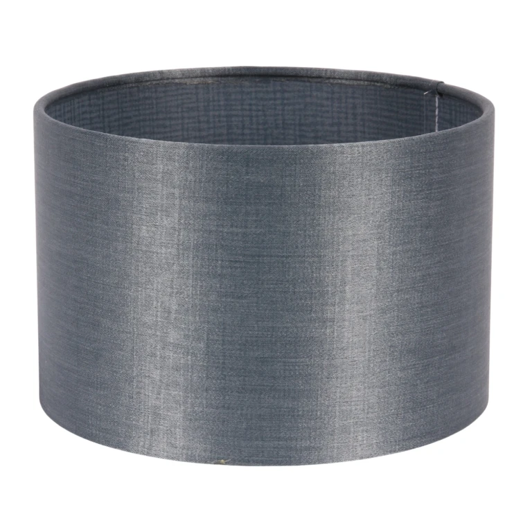 Lampenkap Cilinder - 20 cm - blauw - stof