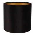Lampenkap Cilinder - 20 cm - Zwart - Stof