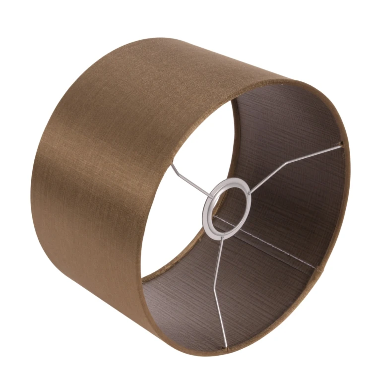 Lampenkap Cylinder - 25 cm - groen - stof