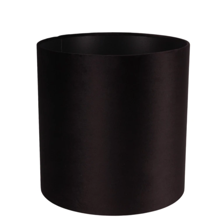 Lampenkap Cilinder - 30 cm - zwart - stof