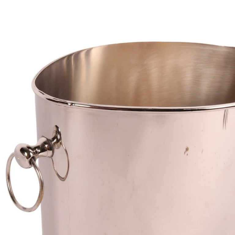 Champagnekoeler - zilver - messing - 21 cm
