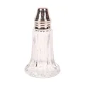 Strooier - 14,5 cm - zilver - messing en glas - 1 stuk