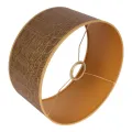 Lampenkap - Krokodillenprint - 30 cm - Goud - Stof