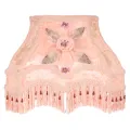 Lampenkap Victorian Rechthoek - 22 cm - Roze - Stof