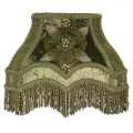Lampenkap Victorian Rechthoek - 22 cm - Groen - Stof