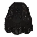 Lampenkap Victorian Dome - 26 cm - zwart - stof
