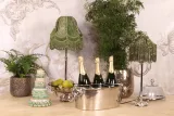 Lampenkap Victorian Dome - 18 cm - groen - stof