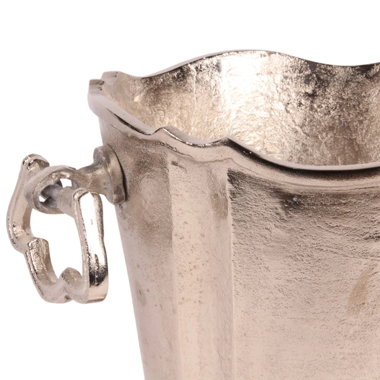 Wijnkoeler - zilver - aluminium - 24 cm - 1 stuk