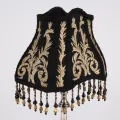 Lampenkap Victorian Rechthoek Small - 20 cm - Zwart - Stof