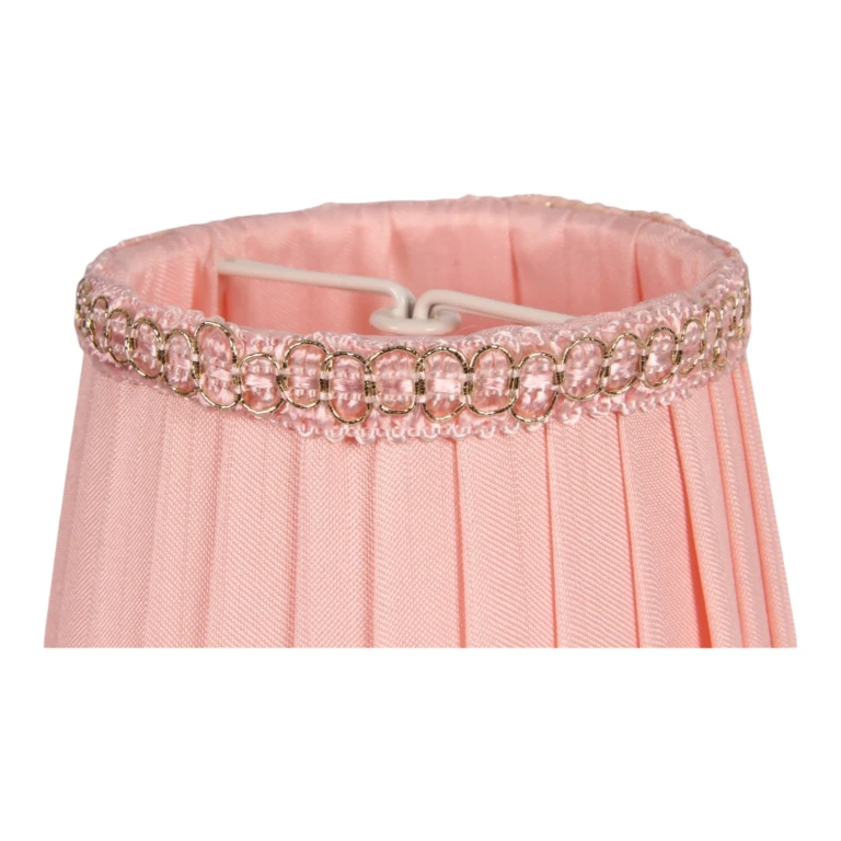 Lampenkap - 12 cm - Roze - Stof